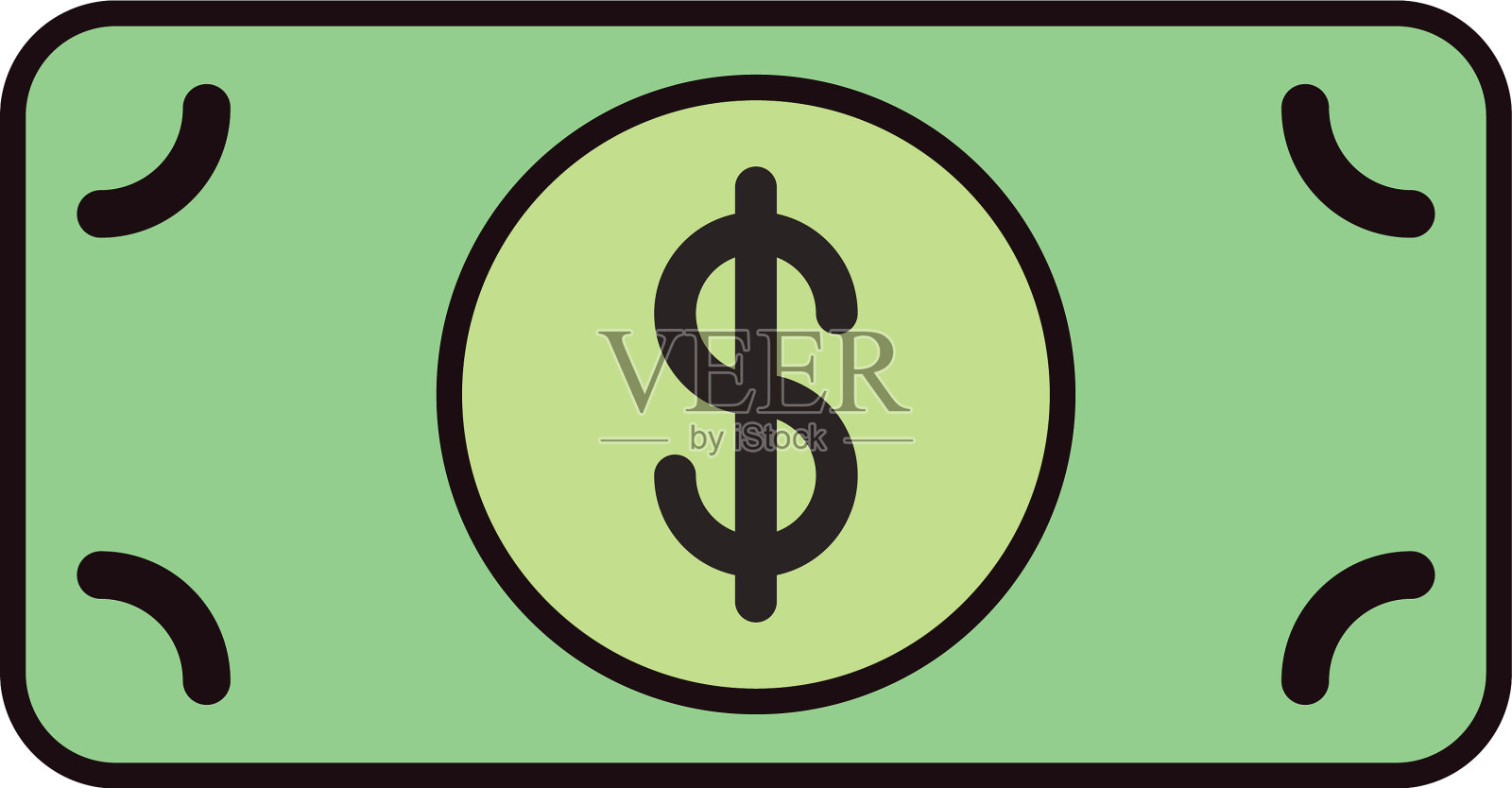 钞票美元孤立图标图标素材