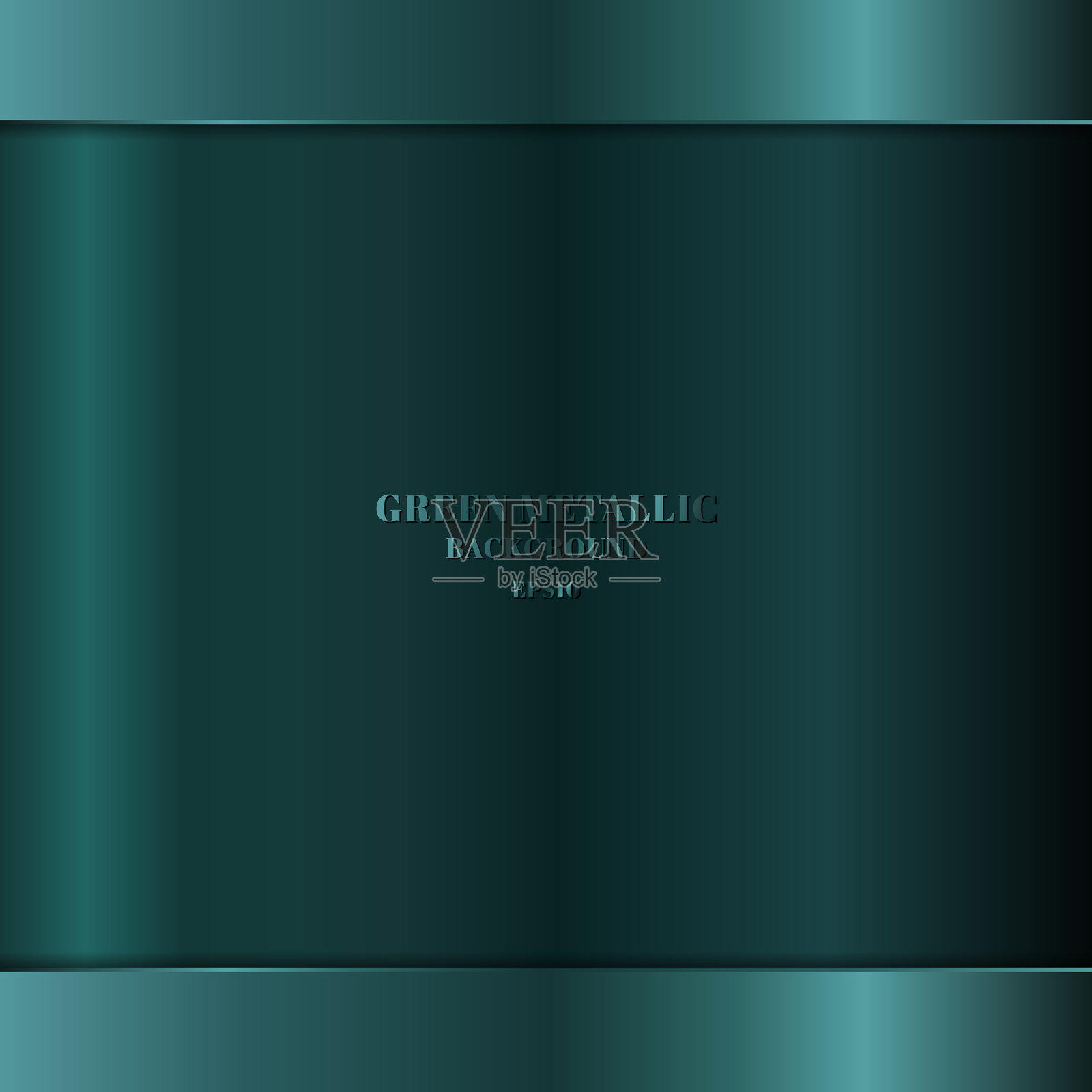 现实的绿色金属和金属背景插画图片素材