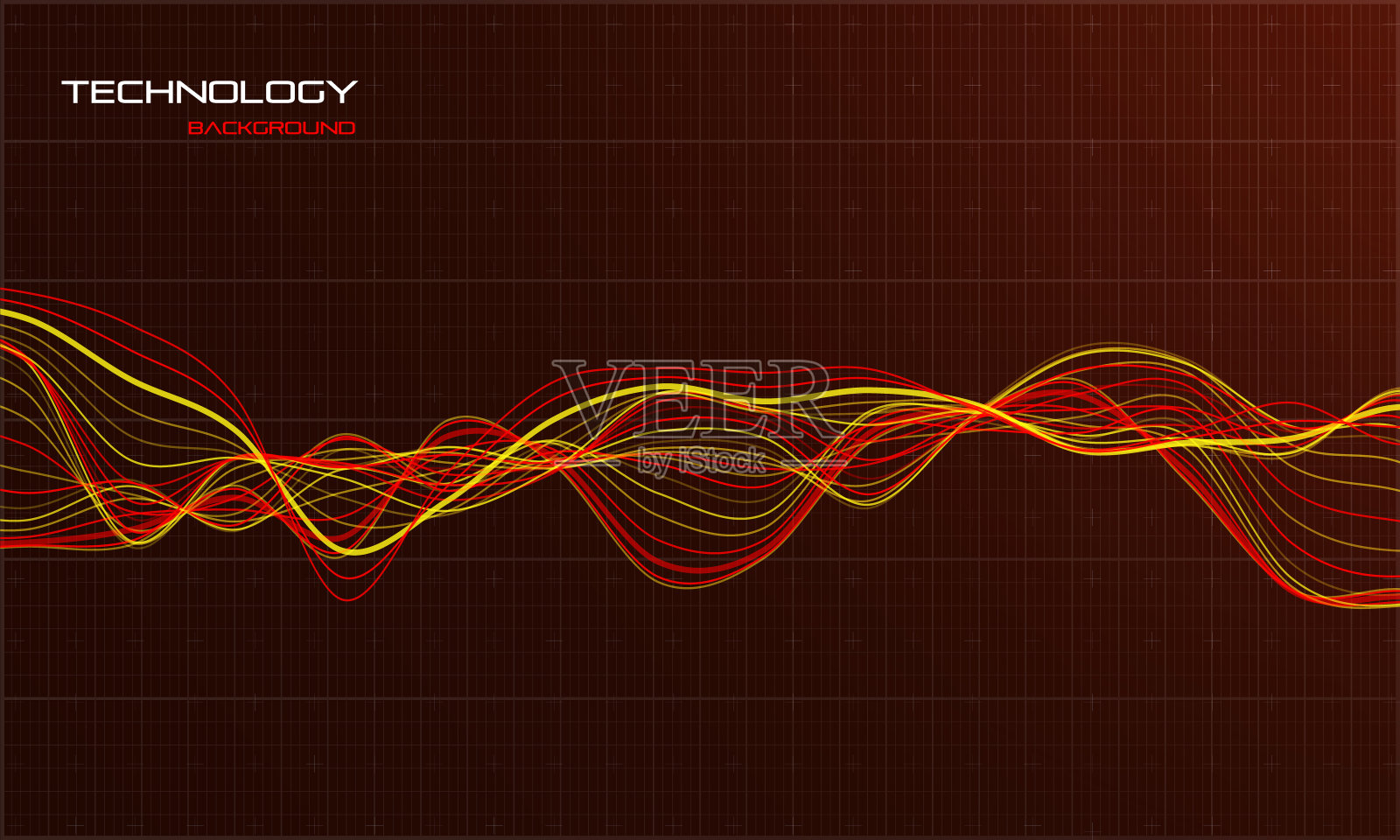 摘要波背景。技术概念说明。声波可视化。插画图片素材