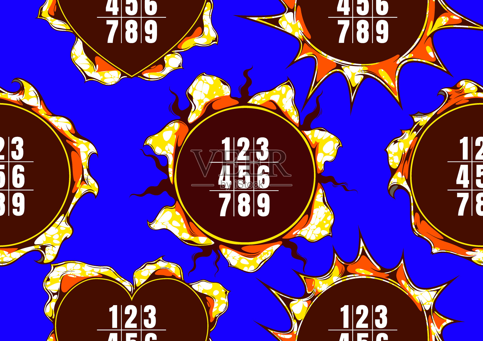 纺织时尚非洲印花27插画图片素材