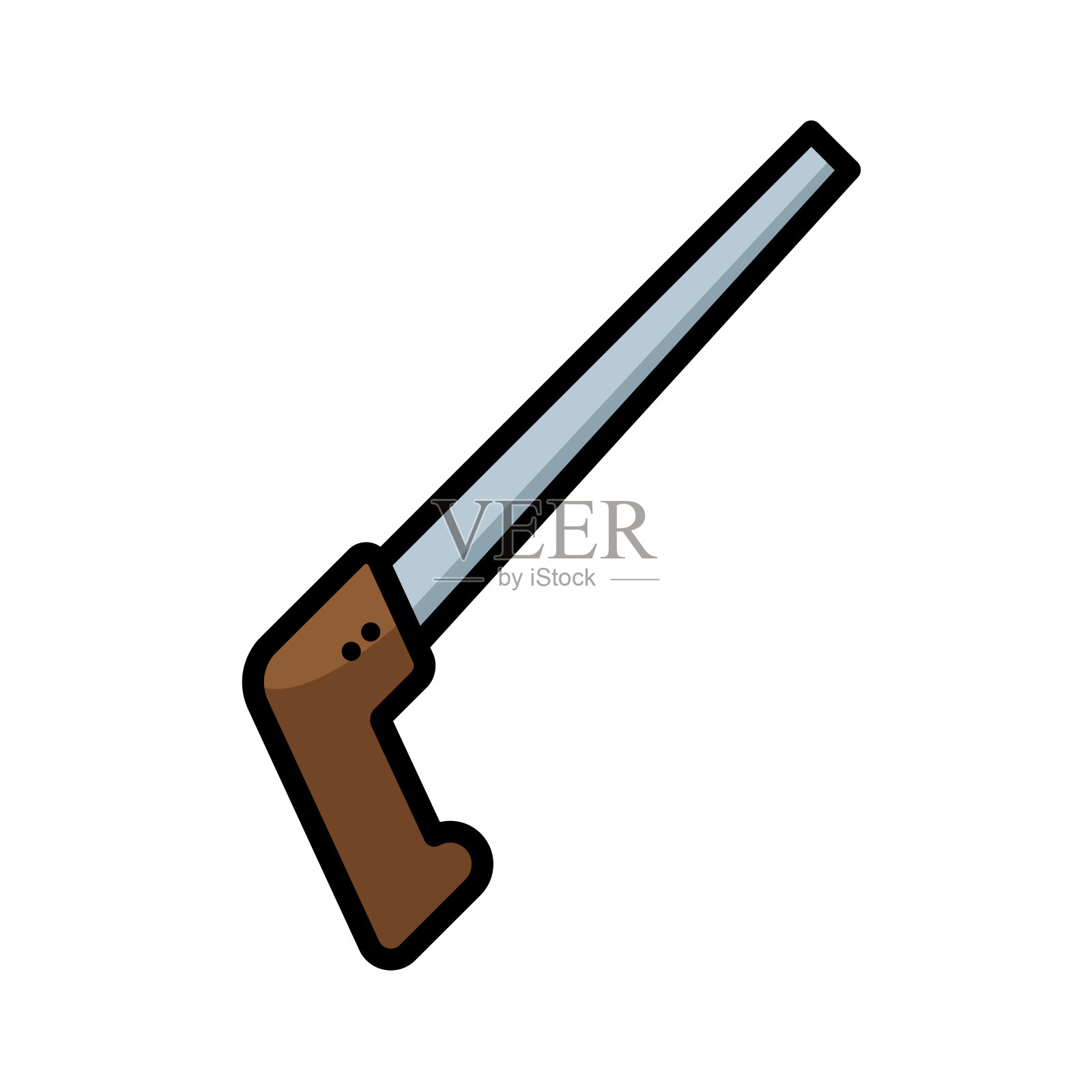 手锯图标矢量设计模板插画图片素材