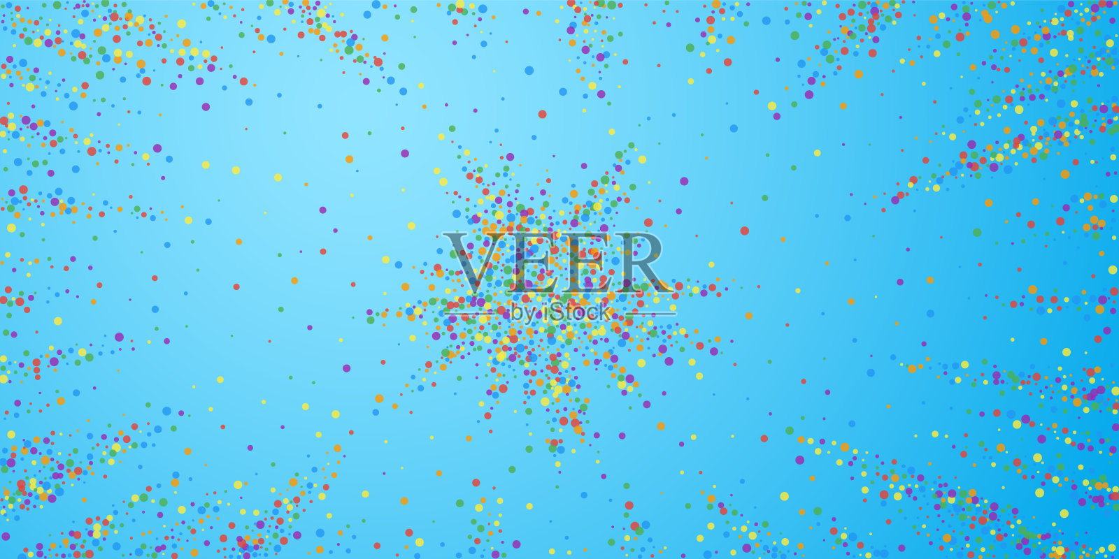 节日的五彩纸屑。庆祝的星星。欢乐的confet插画图片素材