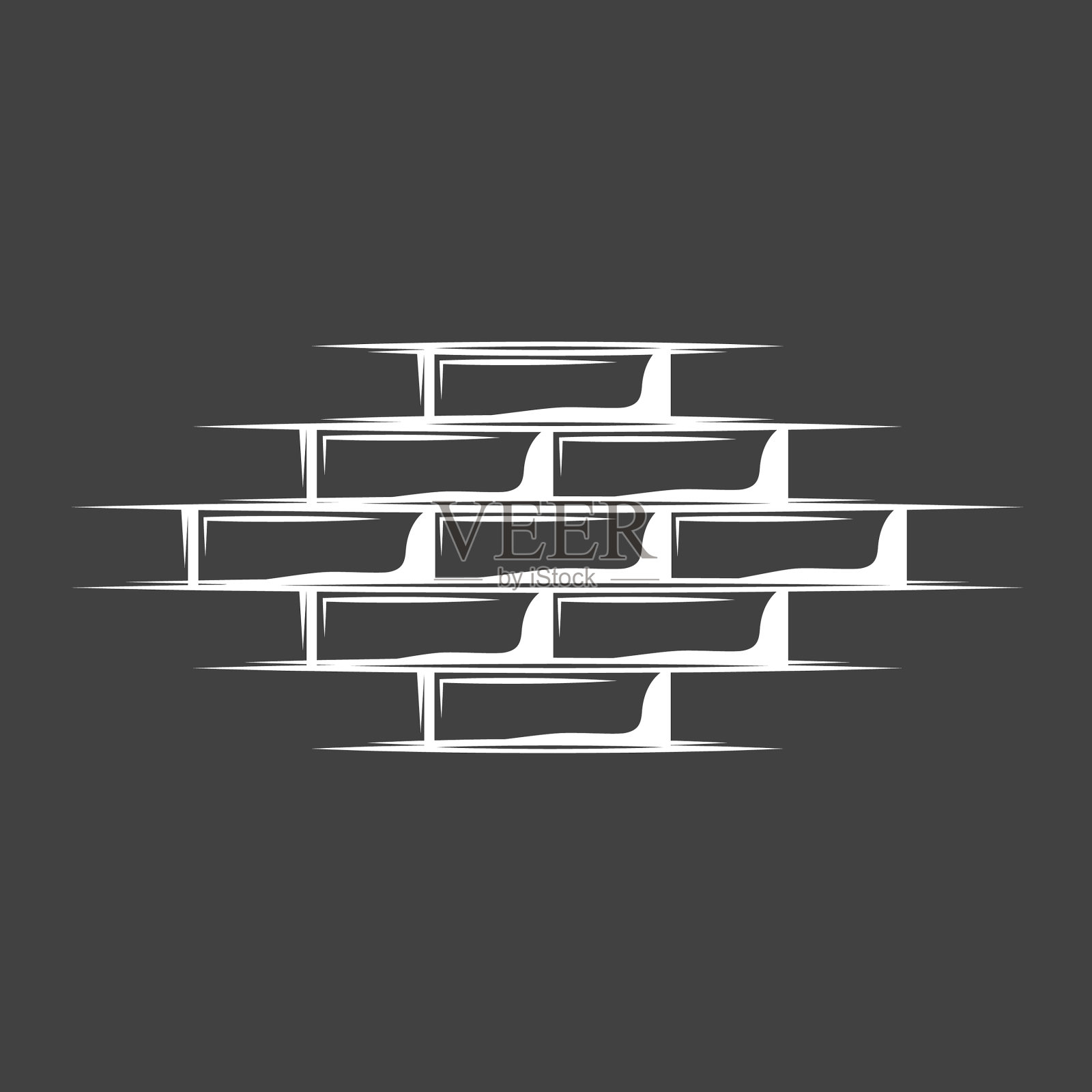 古老的砖墙插画图片素材