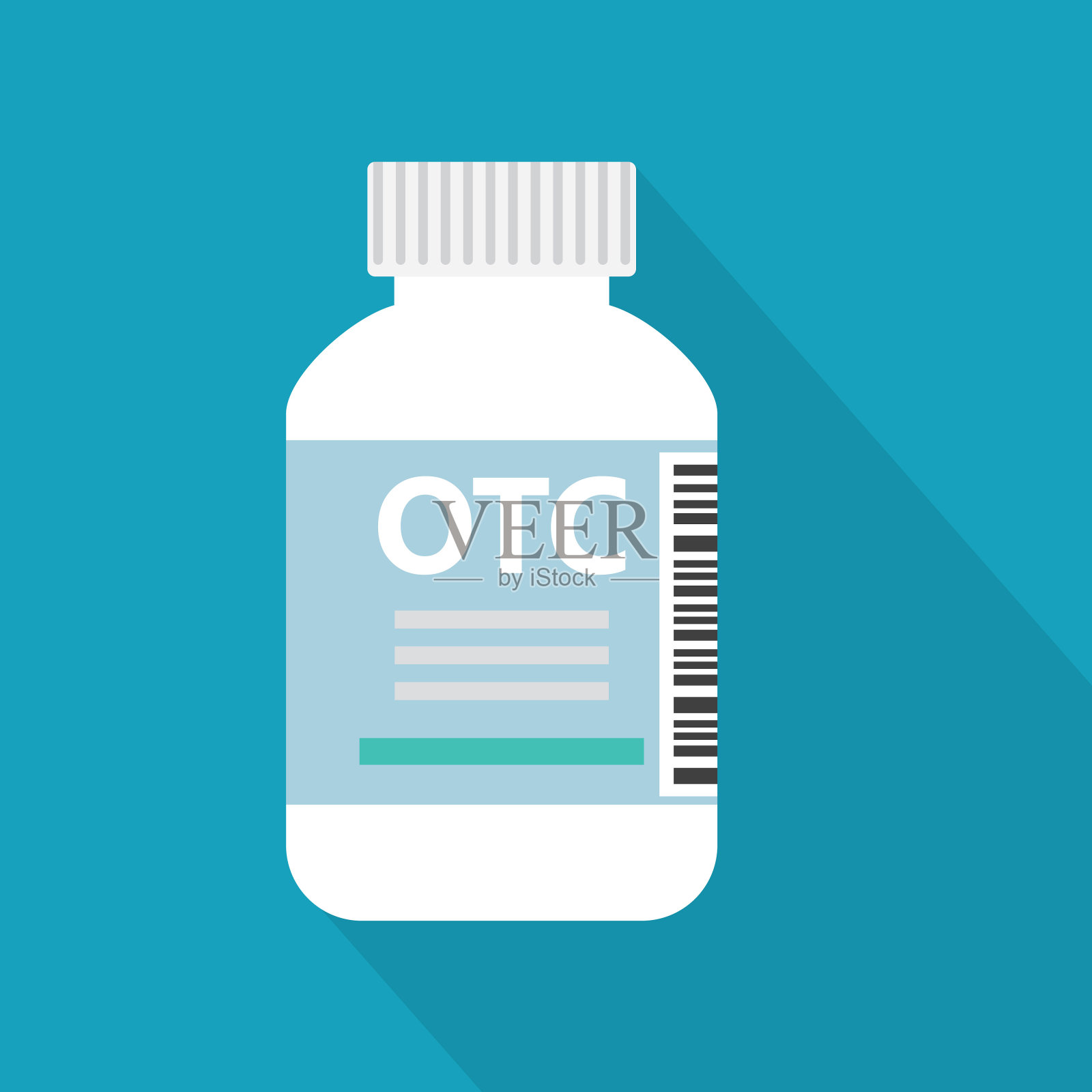 瓶装的非处方药插画图片素材