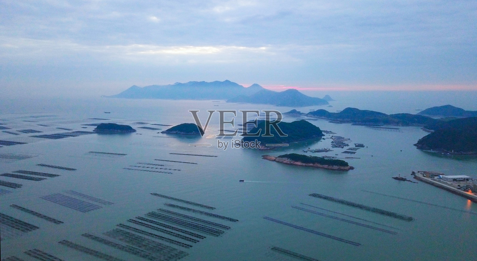 日出海藻农场，霞浦，中国，福建照片摄影图片