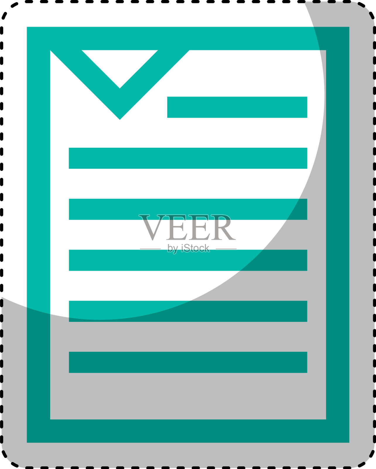 纸质文档文件孤立图标设计元素图片