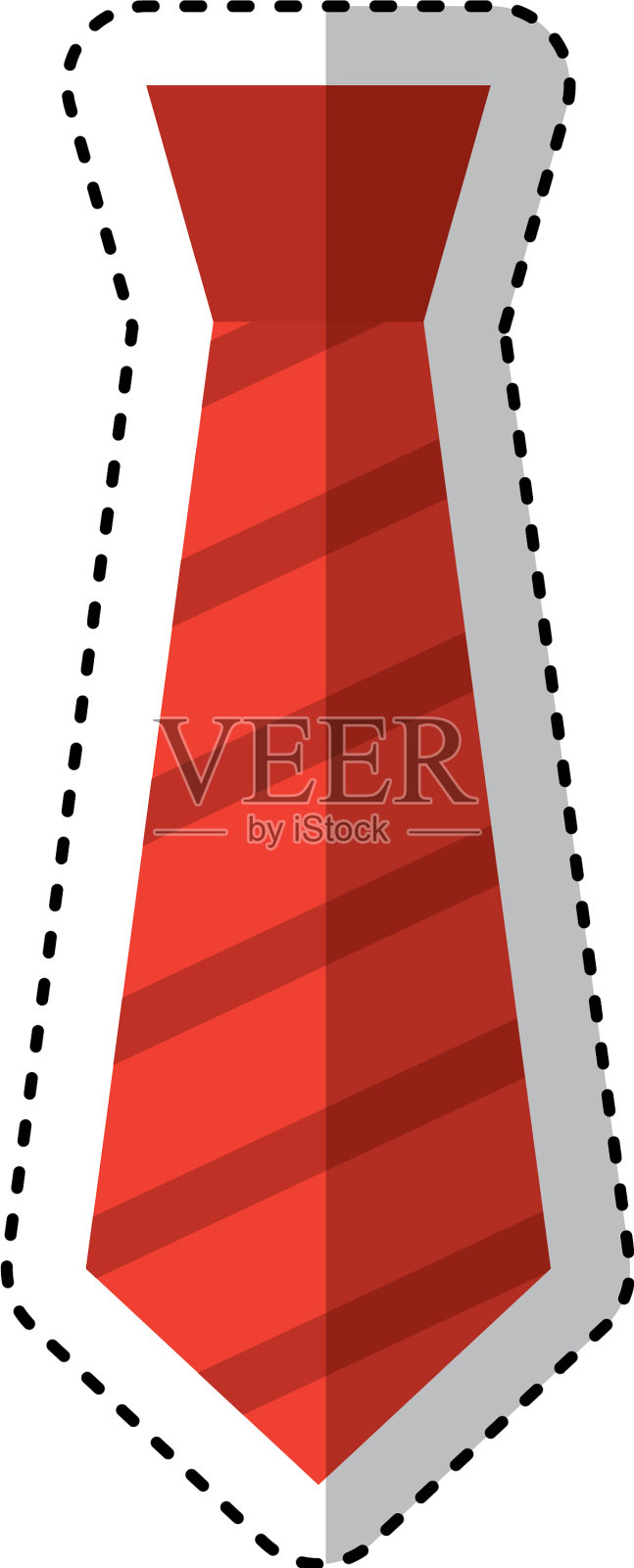 优雅的领带孤立图标设计元素图片