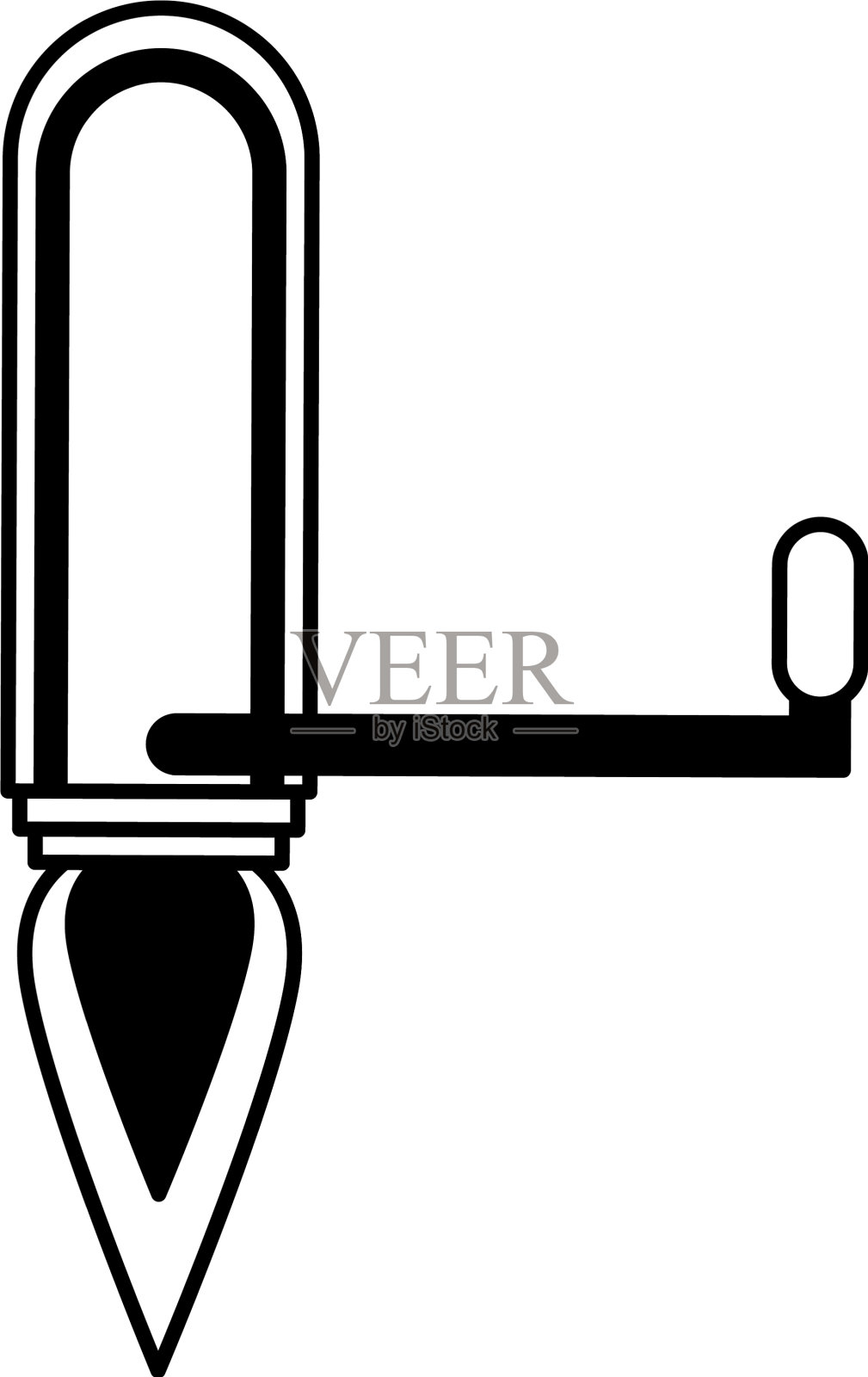 火箭发射器孤立图标设计元素图片