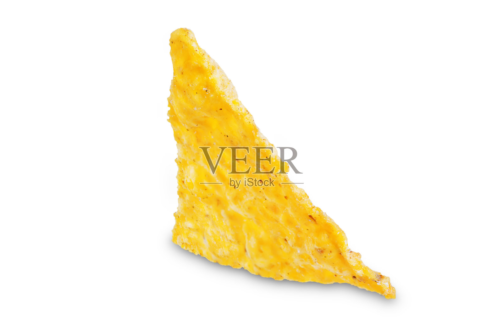 孤立的白色背景上的玉米片照片摄影图片