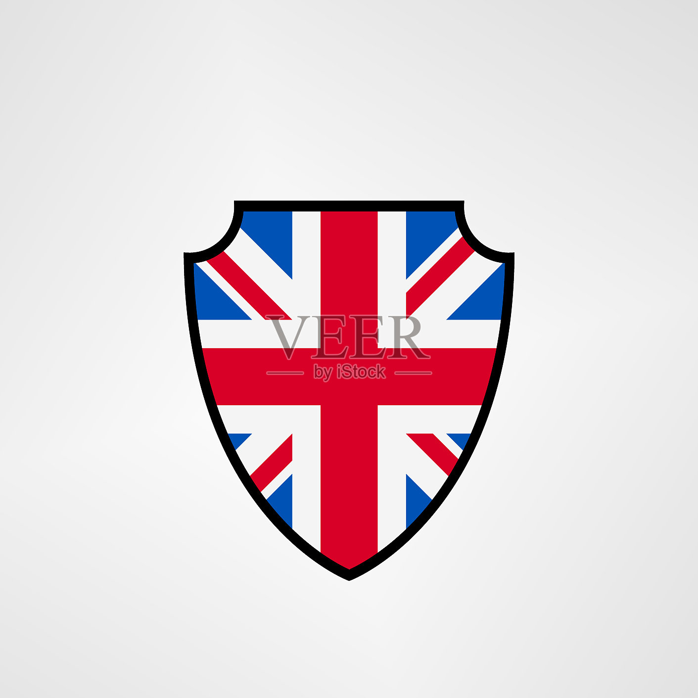 盾旗英格兰标志和图标插画图片素材