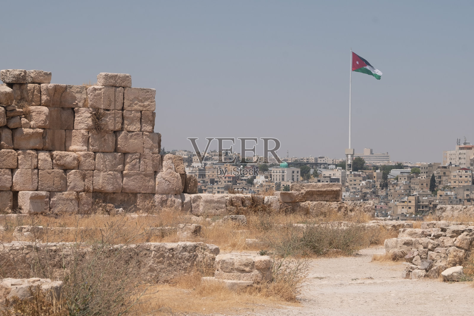 安曼城堡废墟照片摄影图片