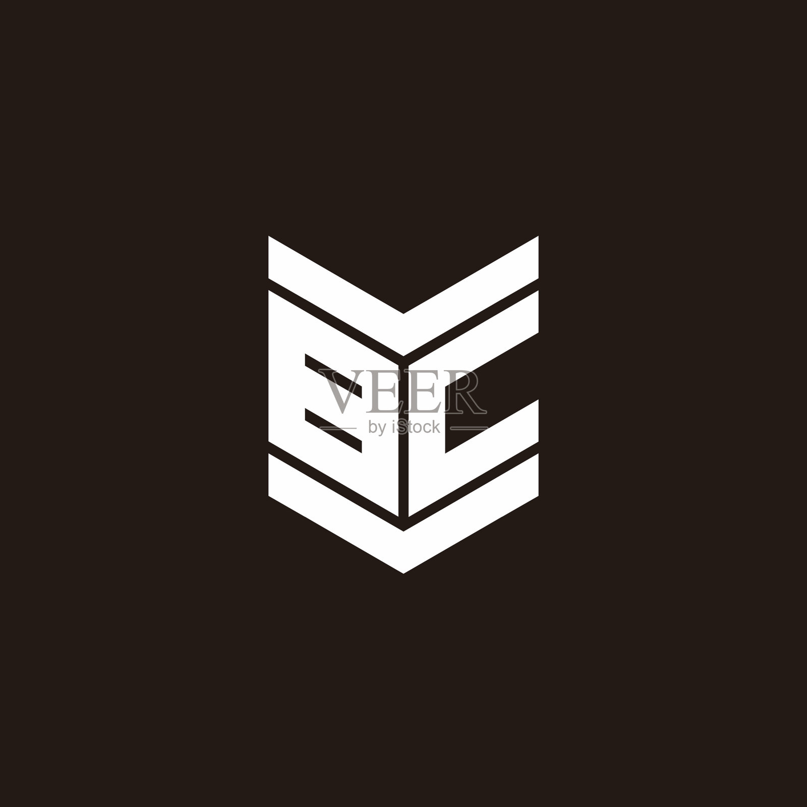 标志字母字母组合与会徽风格插画图片素材