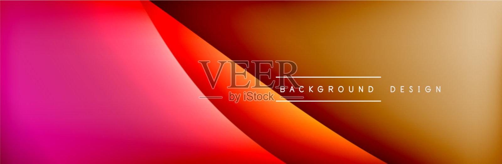 带有3d阴影效果和流体的流动波插画图片素材