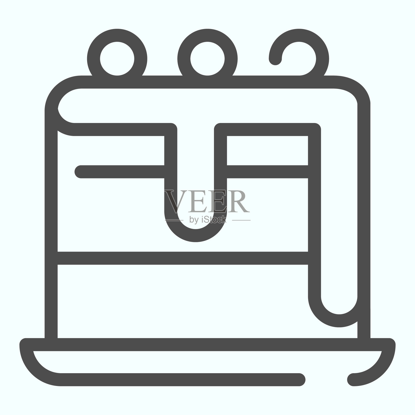 蛋糕线图标一个生日蛋糕图标素材