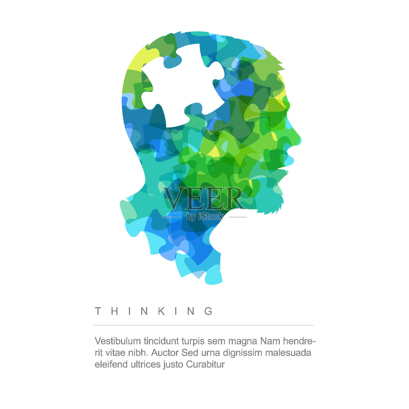 思考想法概念插画图片素材