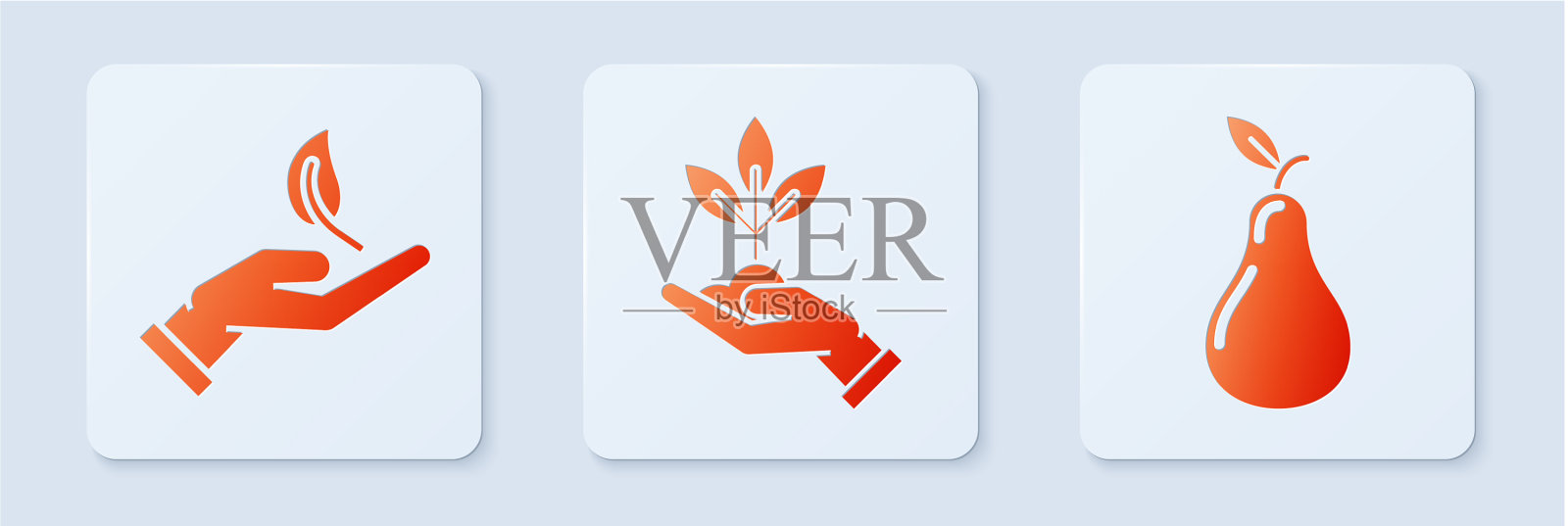 32、设厂在手环保图标素材