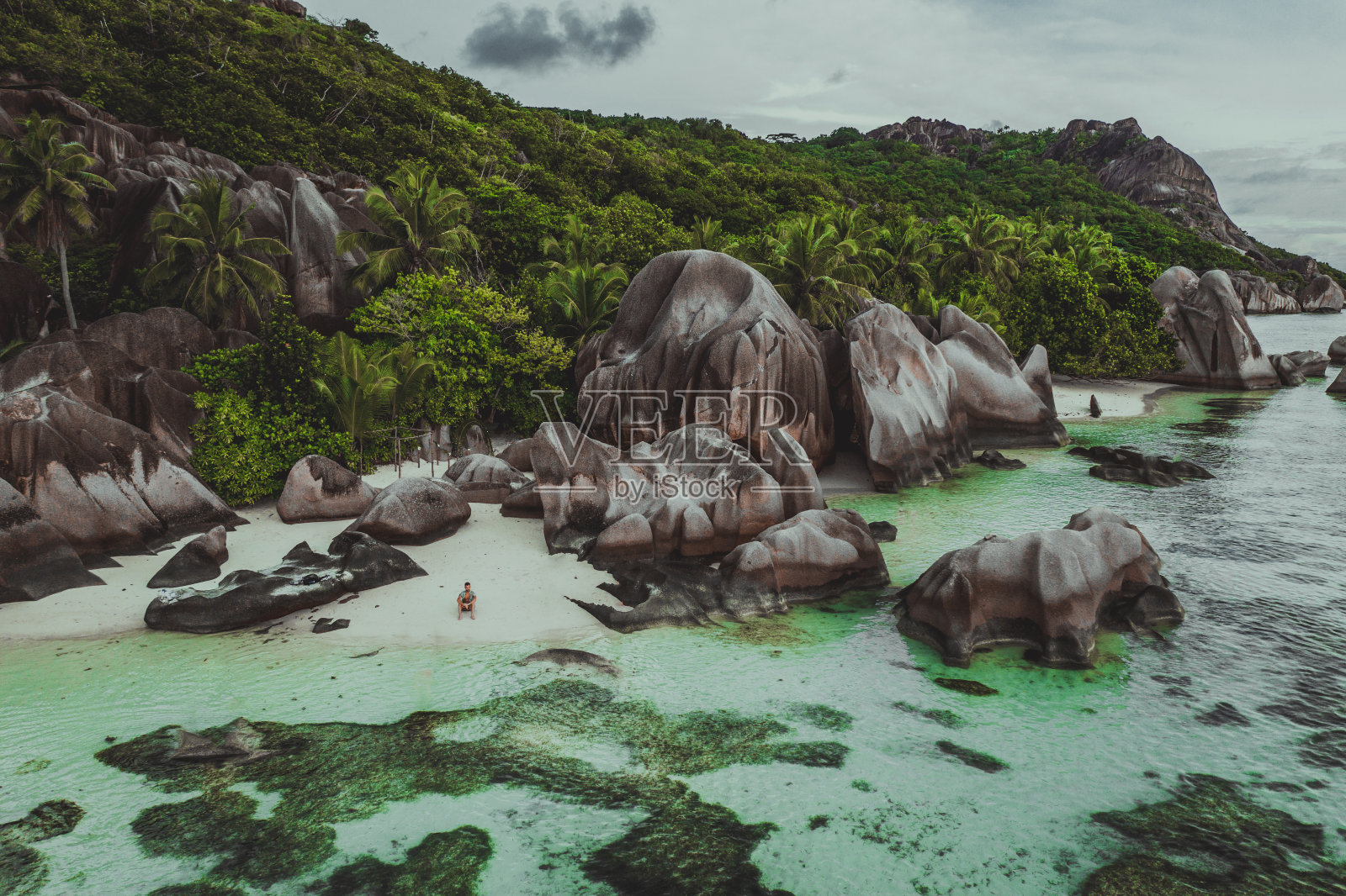 La Digue，塞舌尔照片摄影图片