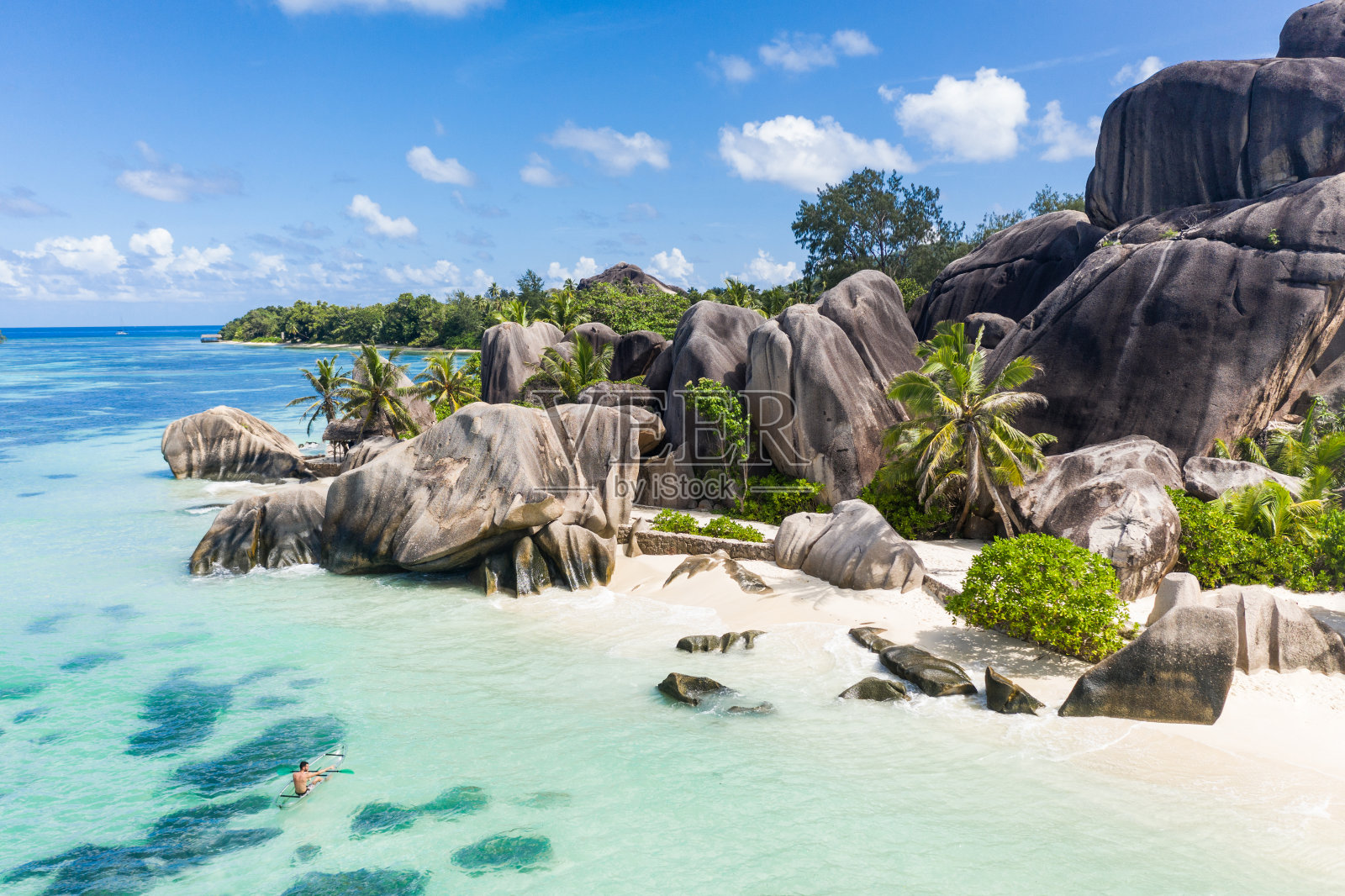 La Digue，塞舌尔照片摄影图片