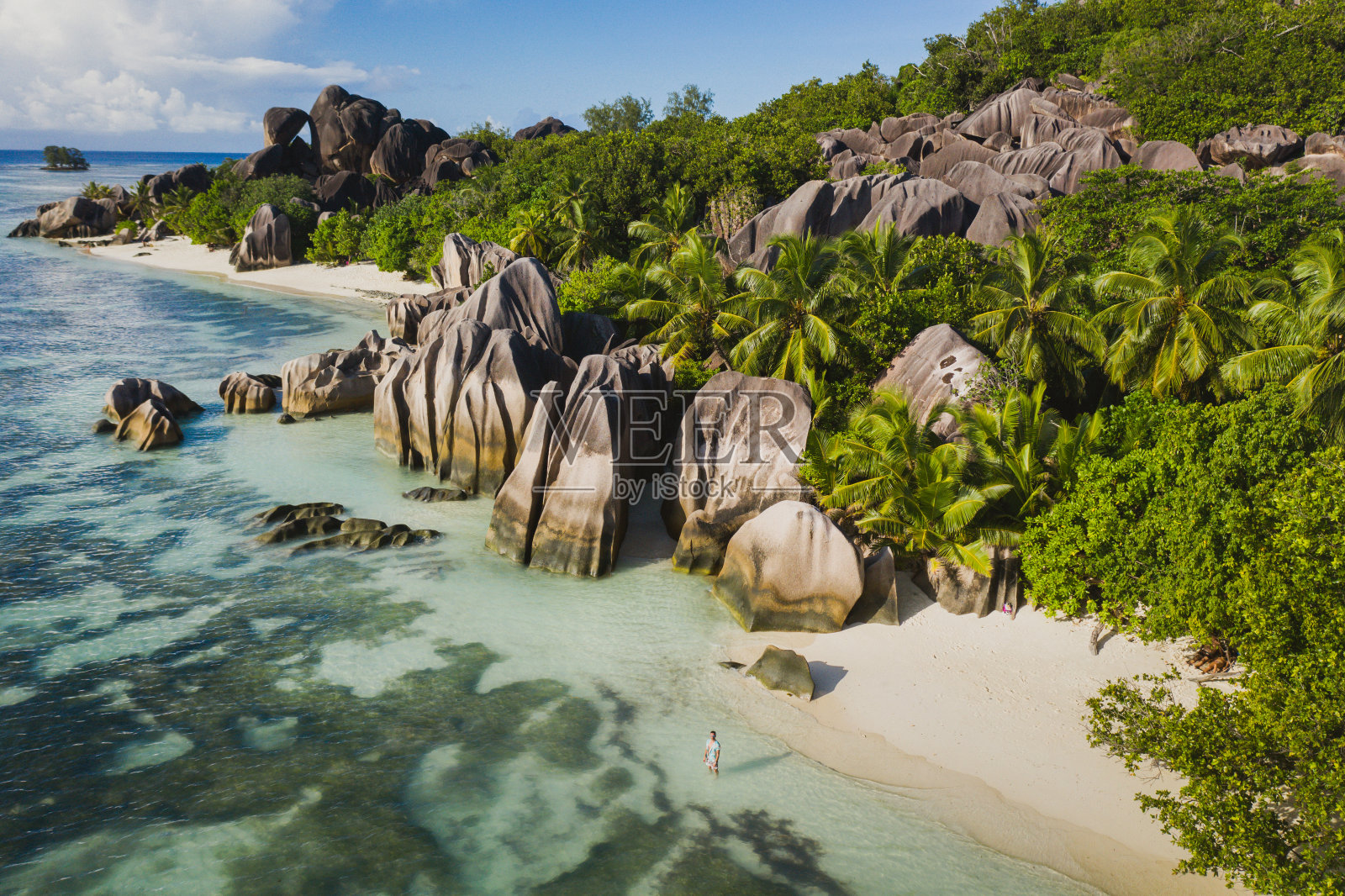 La Digue，塞舌尔照片摄影图片