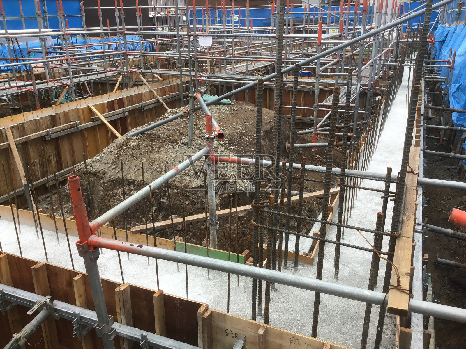 日本建筑工地的风景照片摄影图片