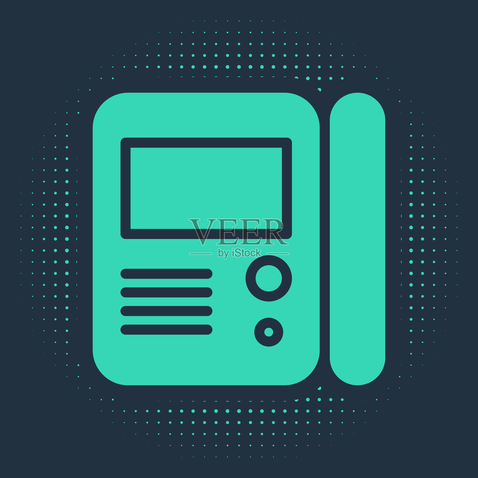 温室对讲系统图标隔离为蓝色图标素材