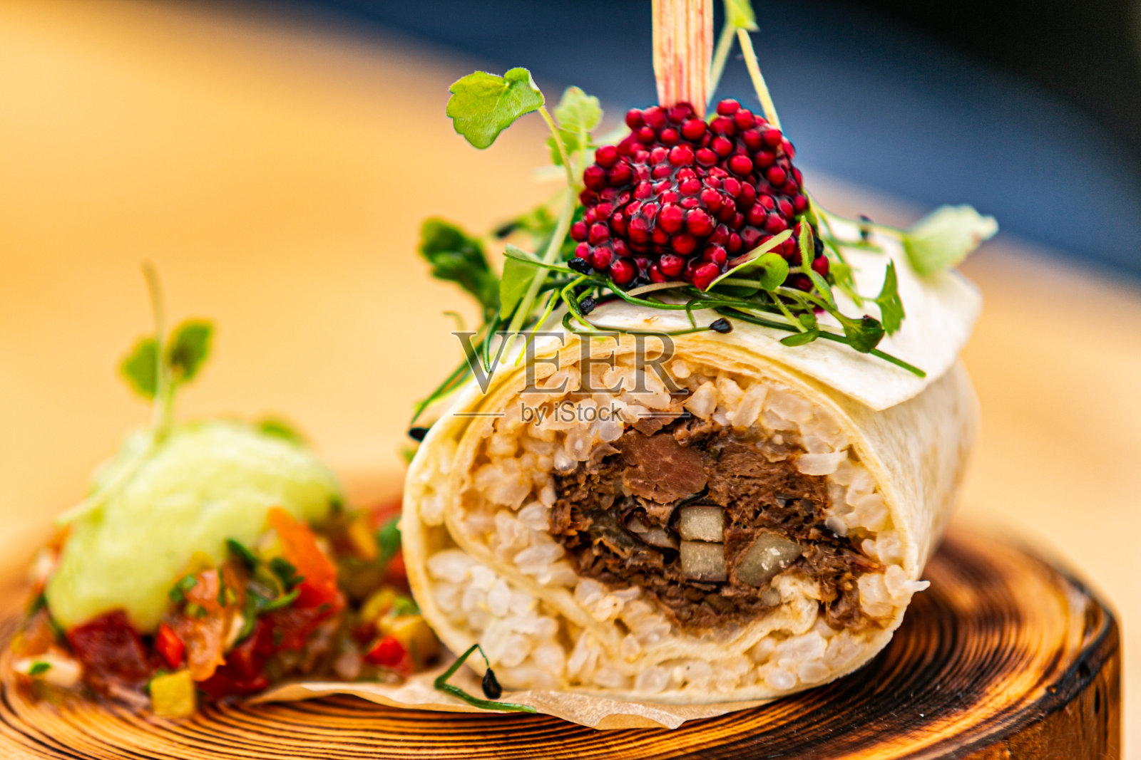 美食豪华餐厅概念。美味的食物。对食物的概念照片摄影图片