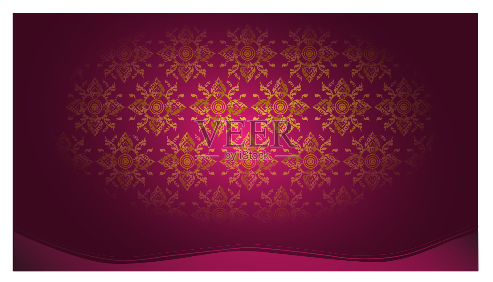 背景优雅，泰式图案创意现代。插画图片素材