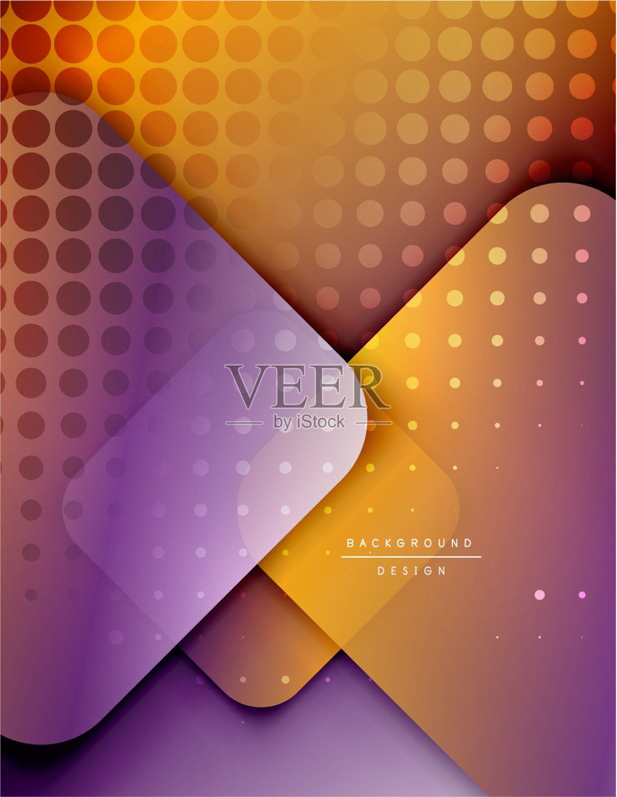 圆角正方形组成几何形状插画图片素材