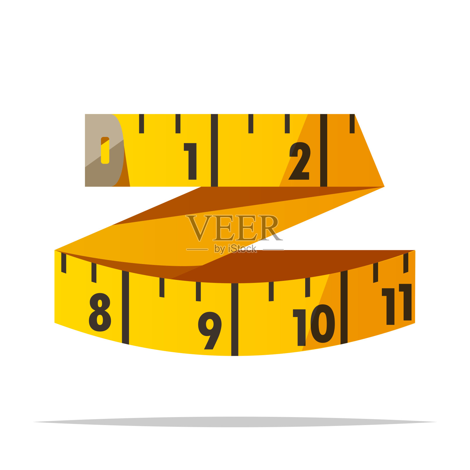 缝纫量尺矢量孤立插图插画图片素材