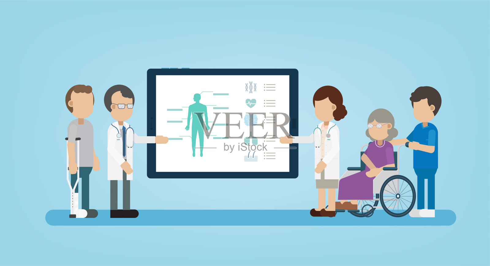 健康检查的概念插画图片素材