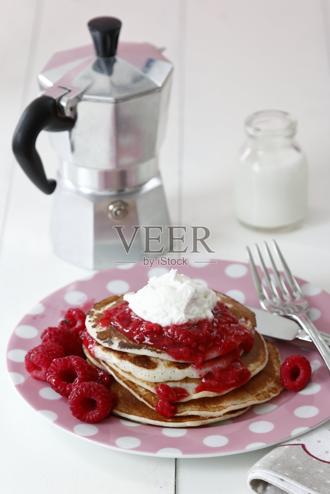 美味可口的早餐配咖啡照片摄影图片