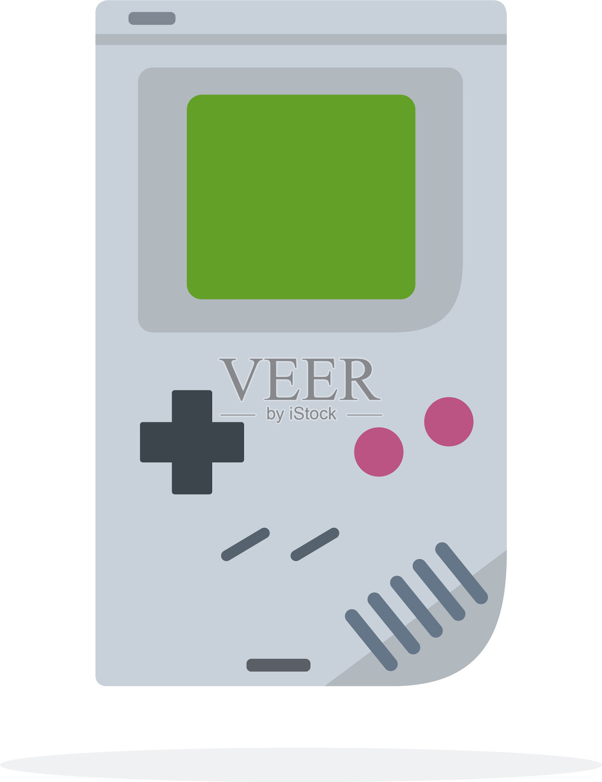 电脑方块游戏平板图标孤立设计元素图片