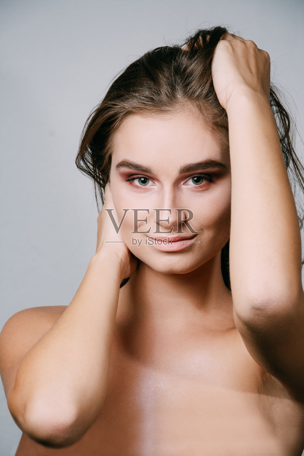 一个漂亮女人的肖像照片摄影图片