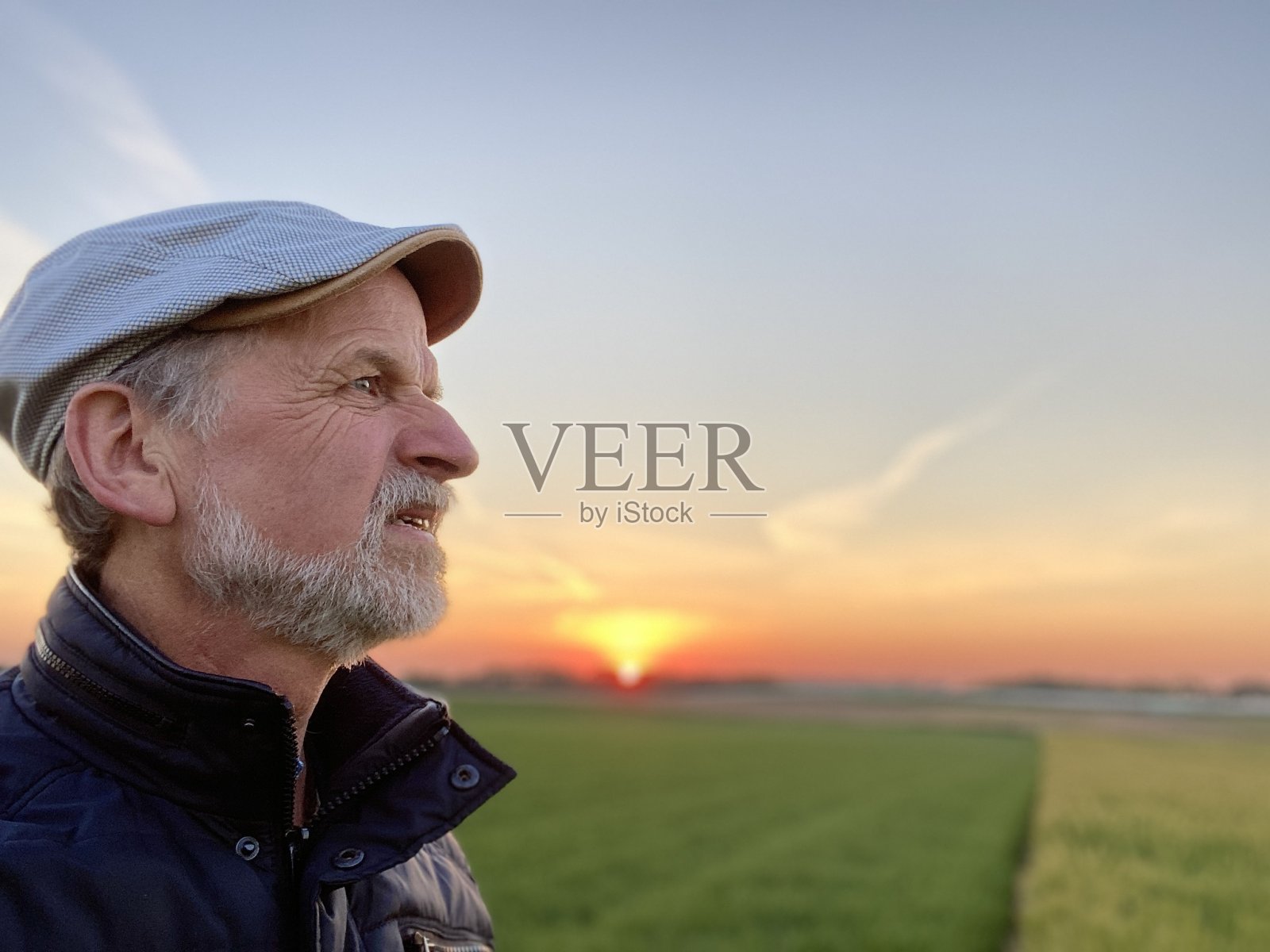 看日落照片摄影图片