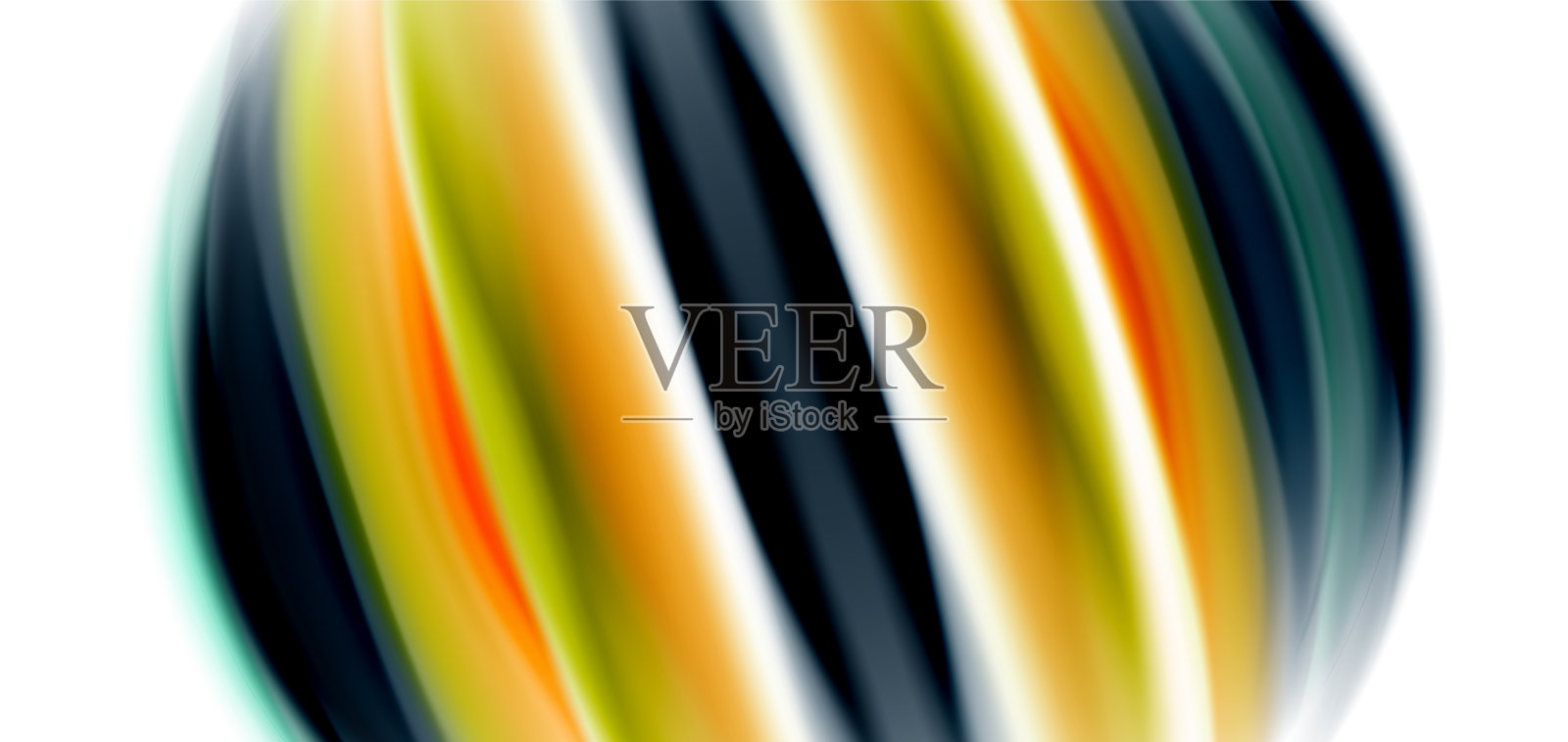 丝滑的线条上的白色液体液体的颜色插画图片素材