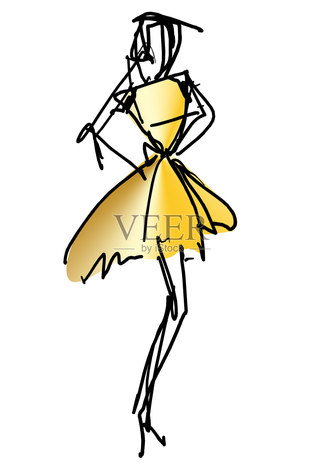 时尚的草图插画图片素材