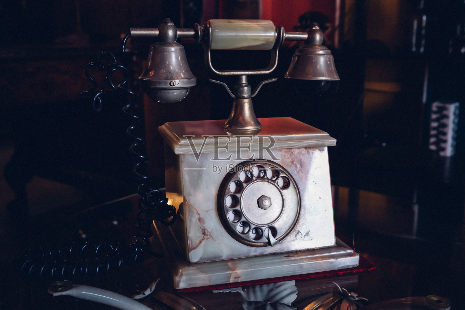 老式的电话照片摄影图片