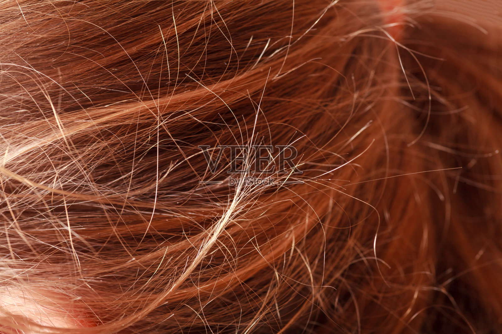 微距图像的棕色头发的女人作为背景照片摄影图片