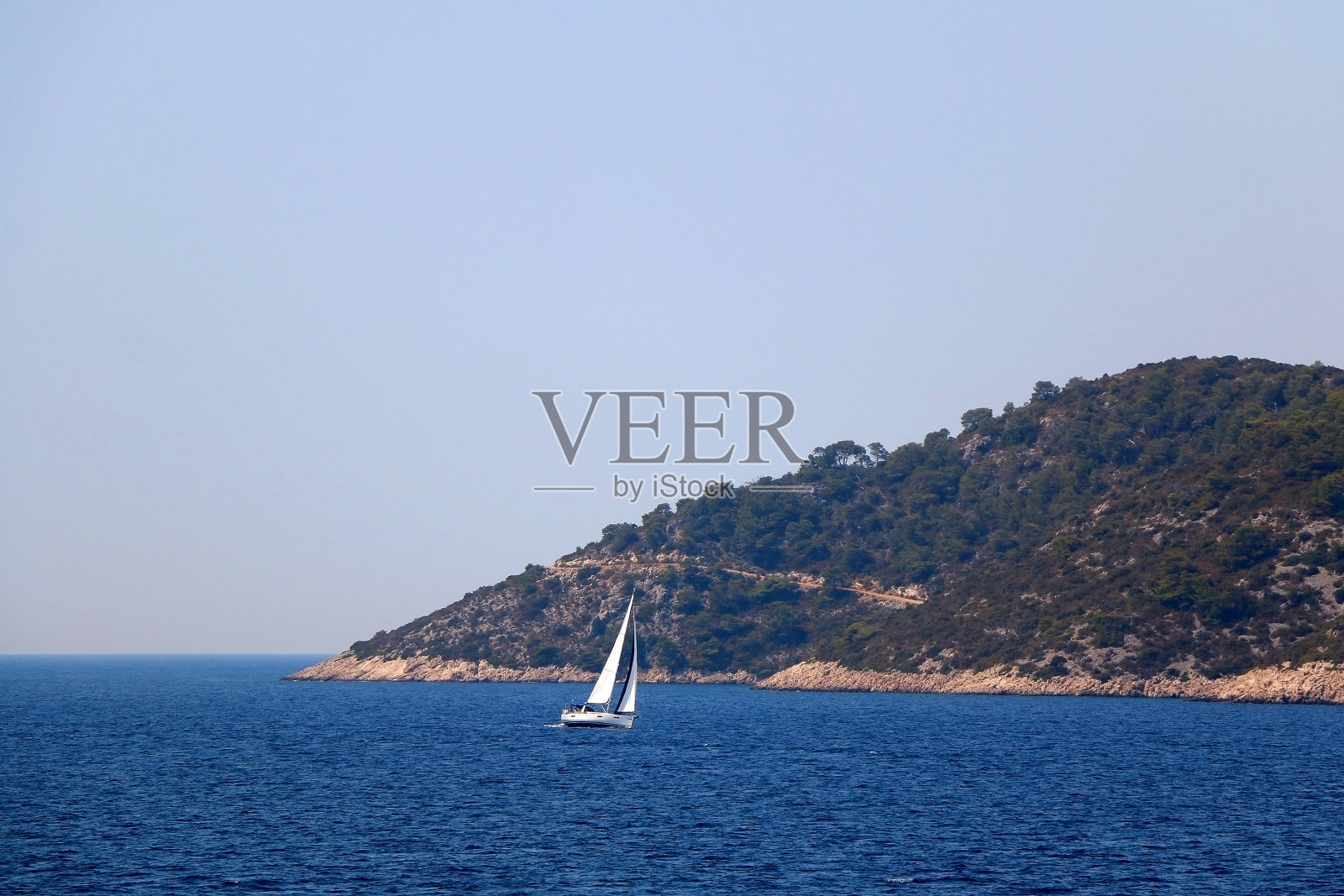 航行在克罗地亚照片摄影图片