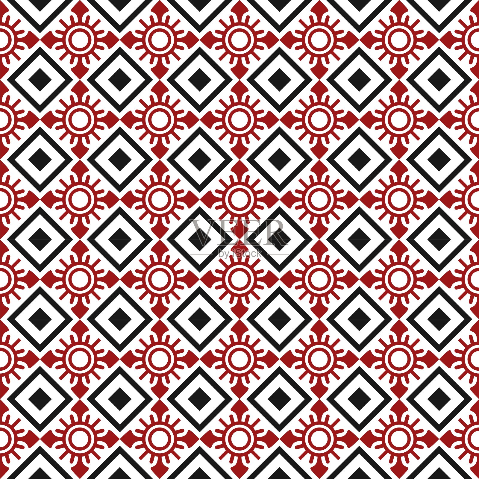 无缝图案背景装饰插图设计。向量EPS 10。插画图片素材