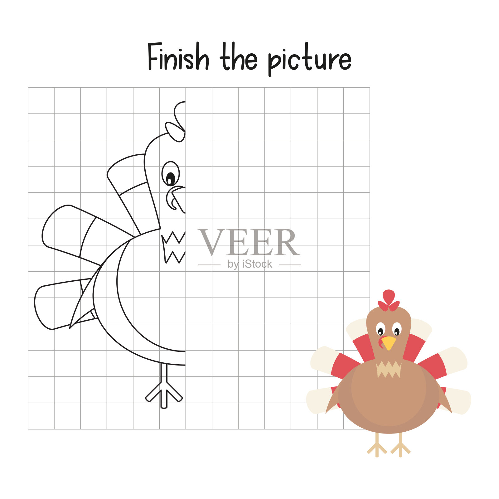 完成这幅画插画图片素材