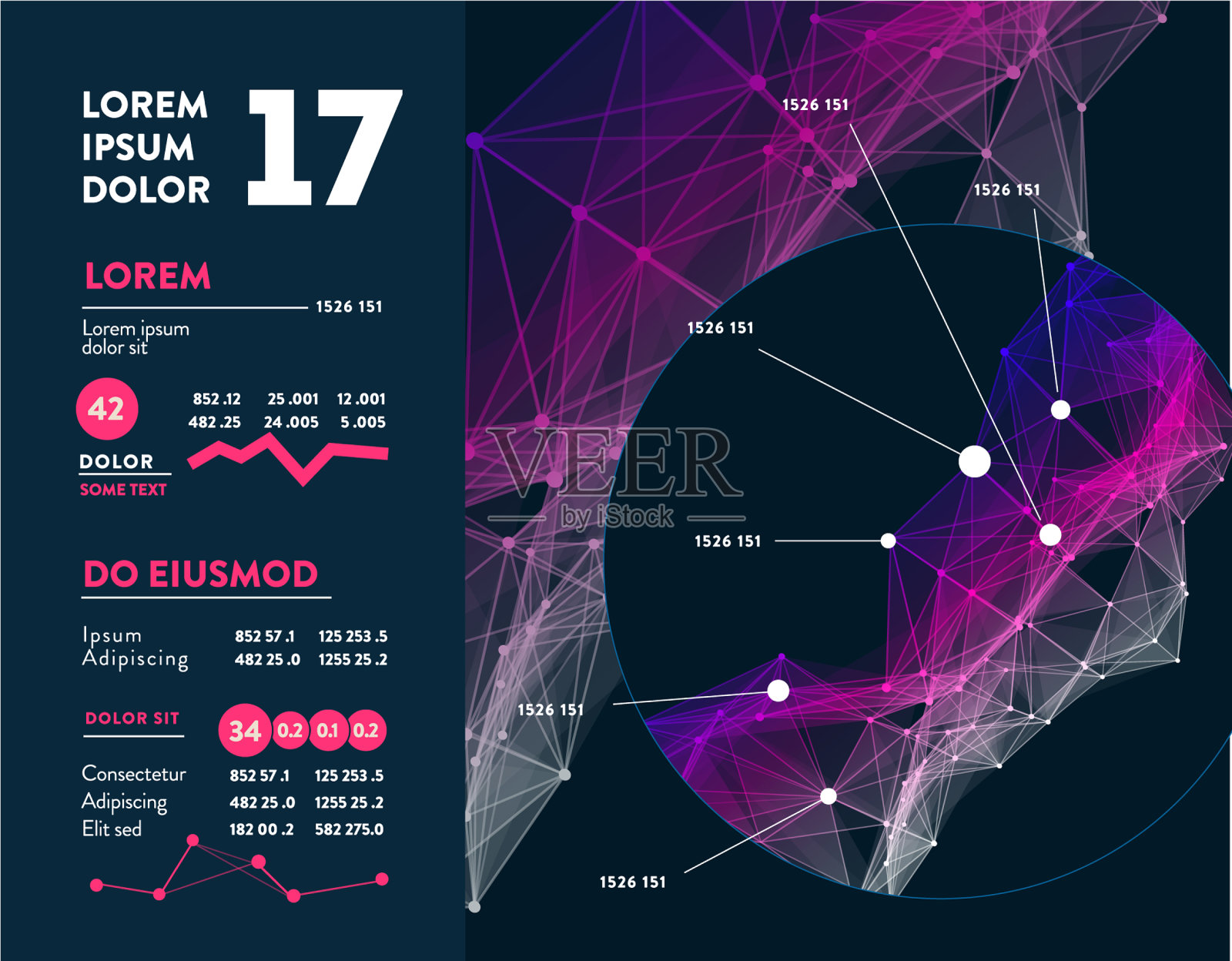 未来的信息图形信息美学插画图片素材