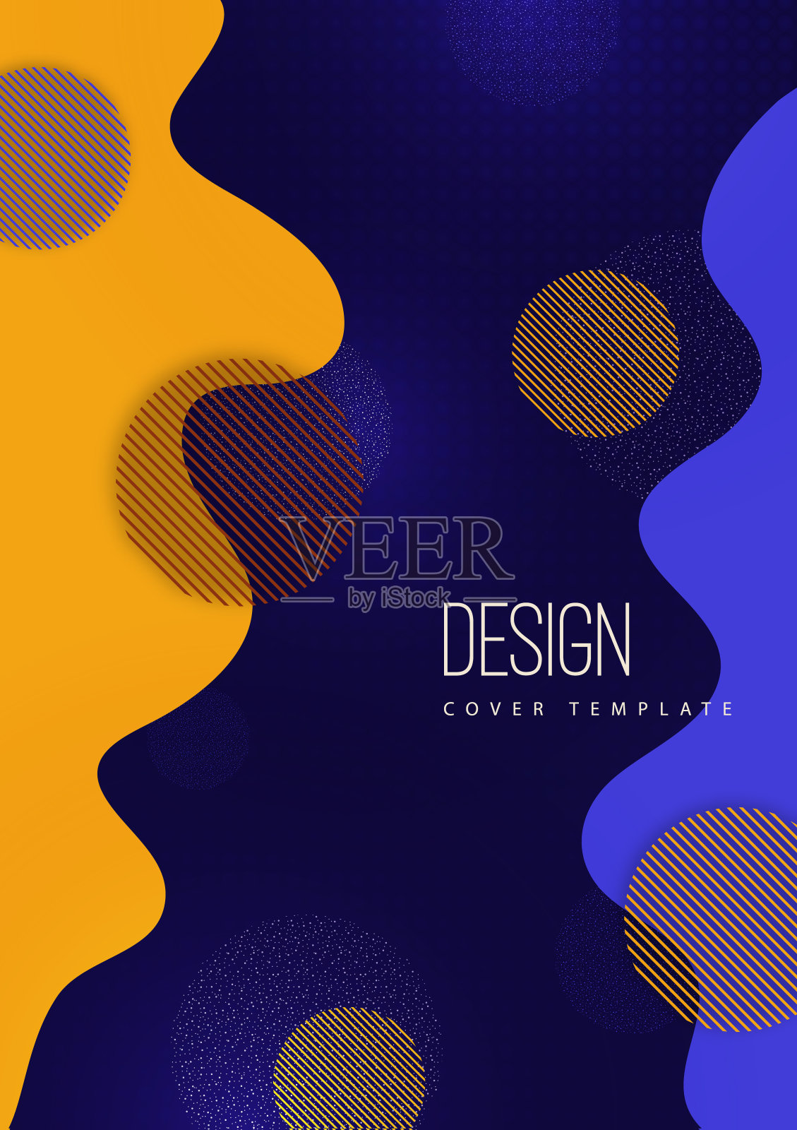 抽象背景圆形，条纹，波浪。动态风格简约。矢量图插画图片素材