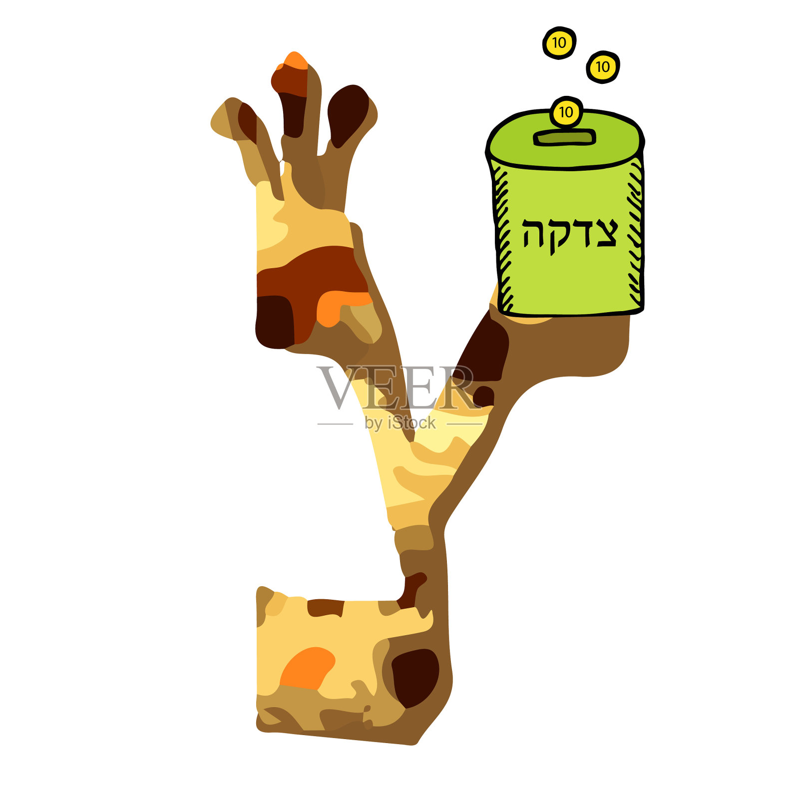 希伯来逾越节无酵饼希伯来字母设计元素图片