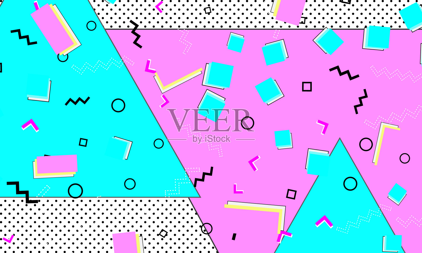 深粉色涂鸦模板。群青色的液体插画图片素材