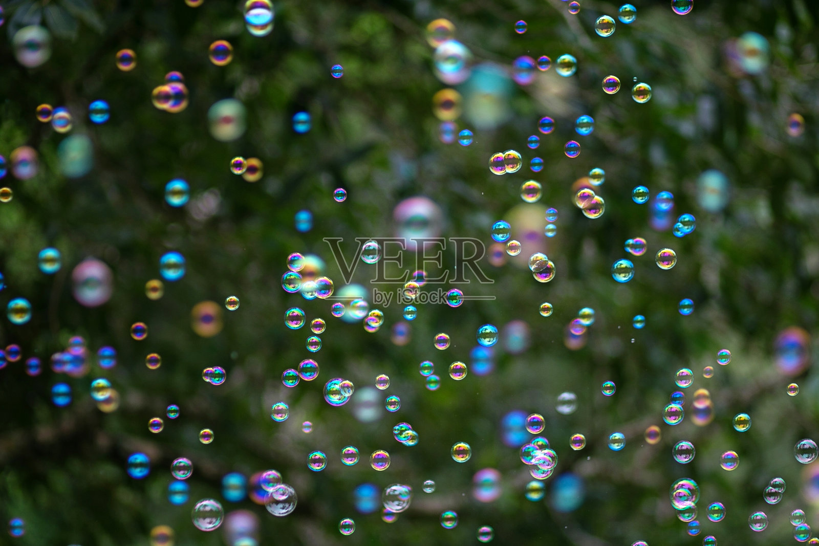 肥皂泡漂浮在半空中照片摄影图片