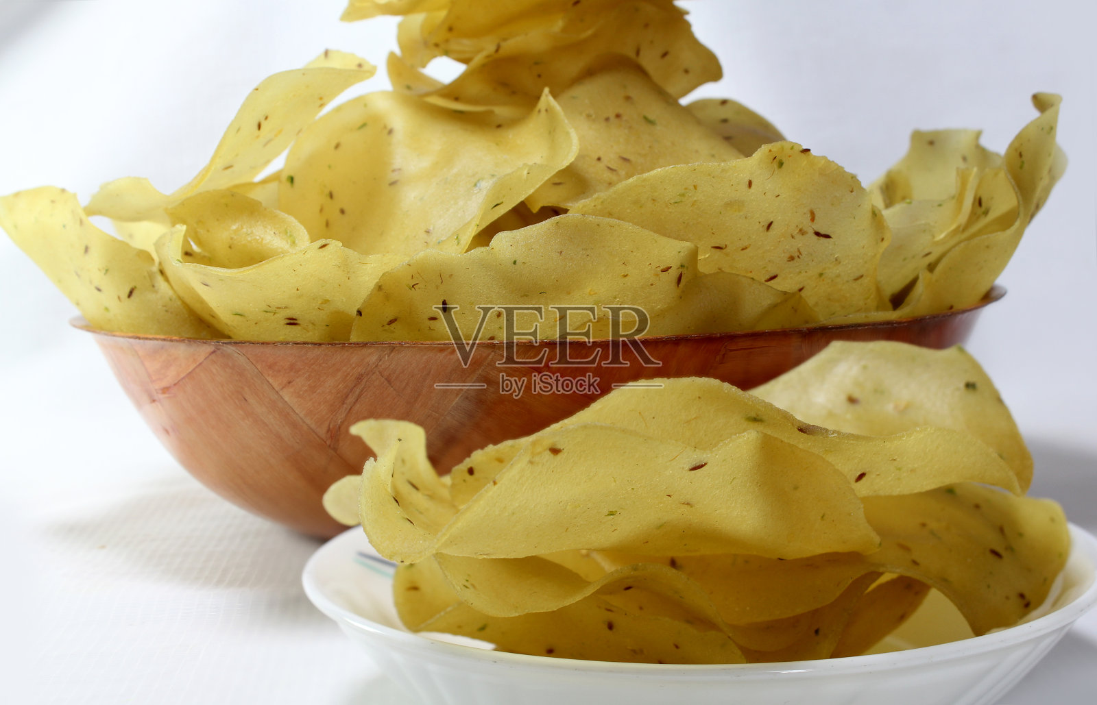 自制古吉拉特希亚帕帕德或查瓦尔克爸爸照片摄影图片