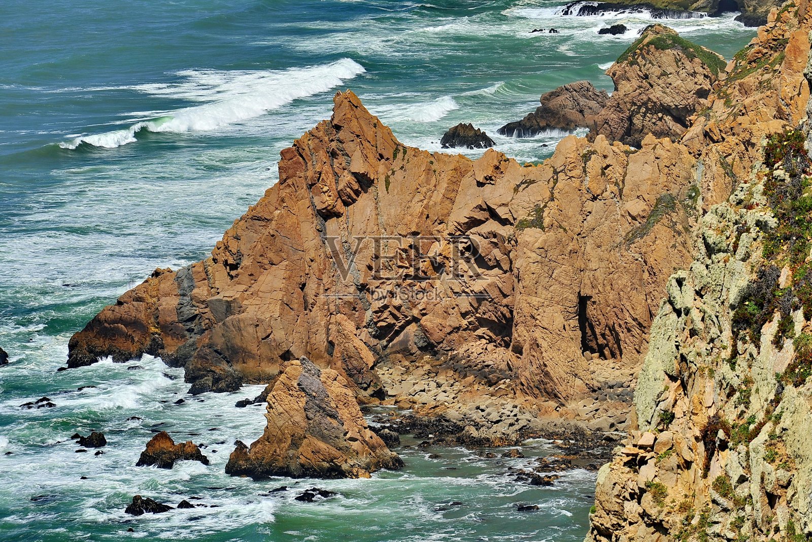 欧洲的西部海角。卡波达罗卡角。葡萄牙。照片摄影图片