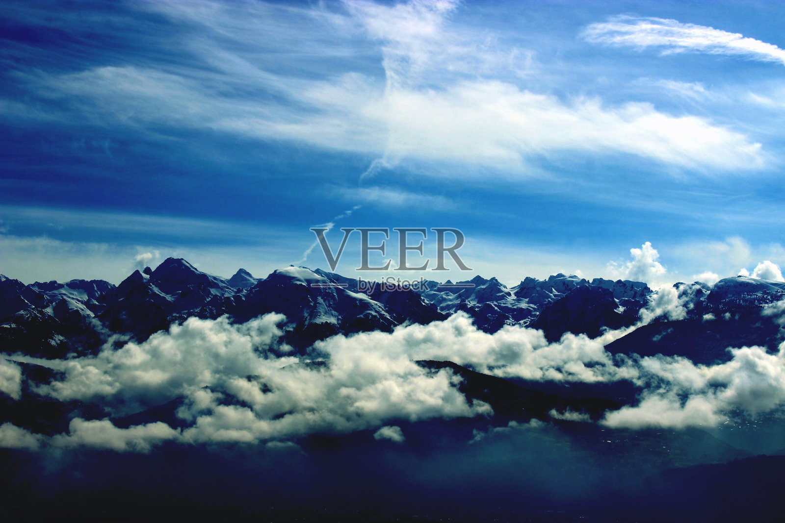 阿尔卑斯山景色照片摄影图片