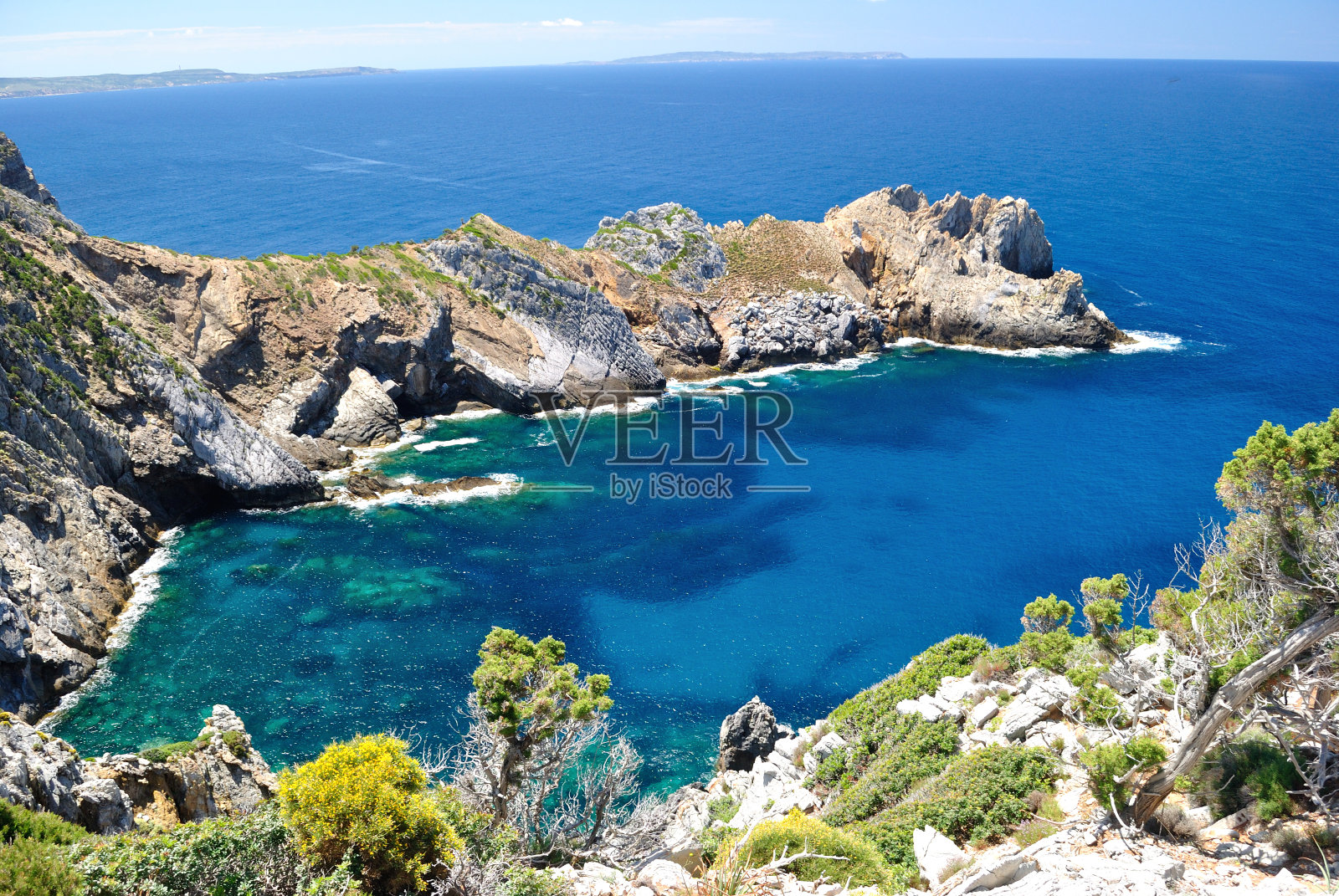西夫勒港海岸的景色照片摄影图片